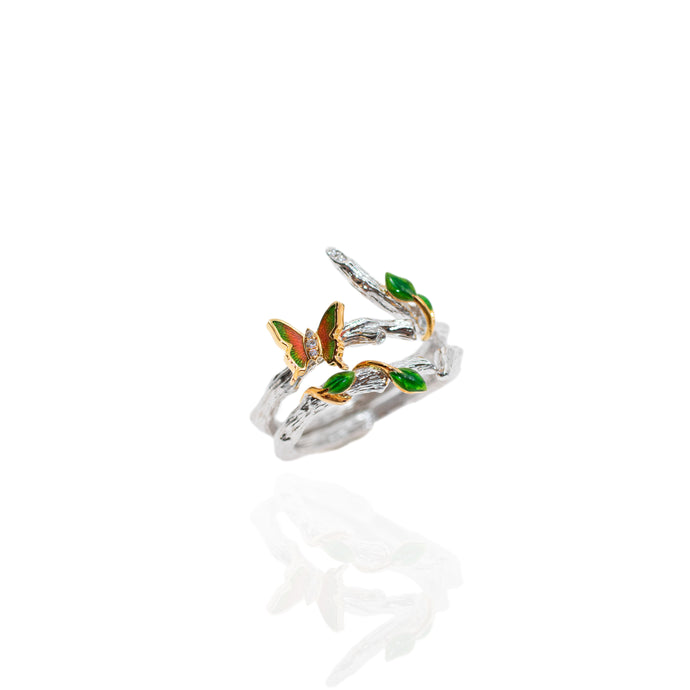 Enchanted butterfly ring