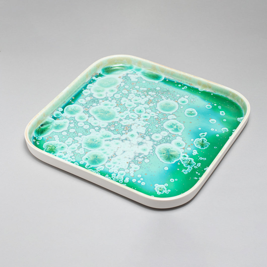 Crystalline Jade Square Platter