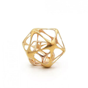 Icosa-dodecahedron Pendant (gold) - Heting Artelier